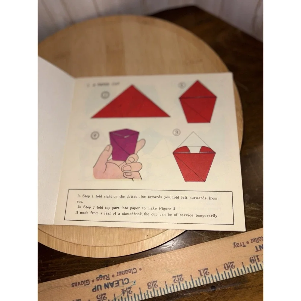 VTG origami‎ book instractions simple & great condition